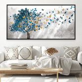 Toile - Butterflies Tree